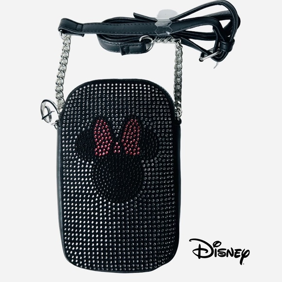 Disney Handbags - Disney Rhinestone Crossbody Phone Bag — NWT / Sparkle Bling Edition